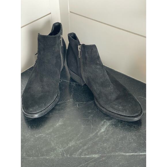 BORN Women's Bessie Bootie Black Suede 8.5M moto boho - Picture 2 of 10